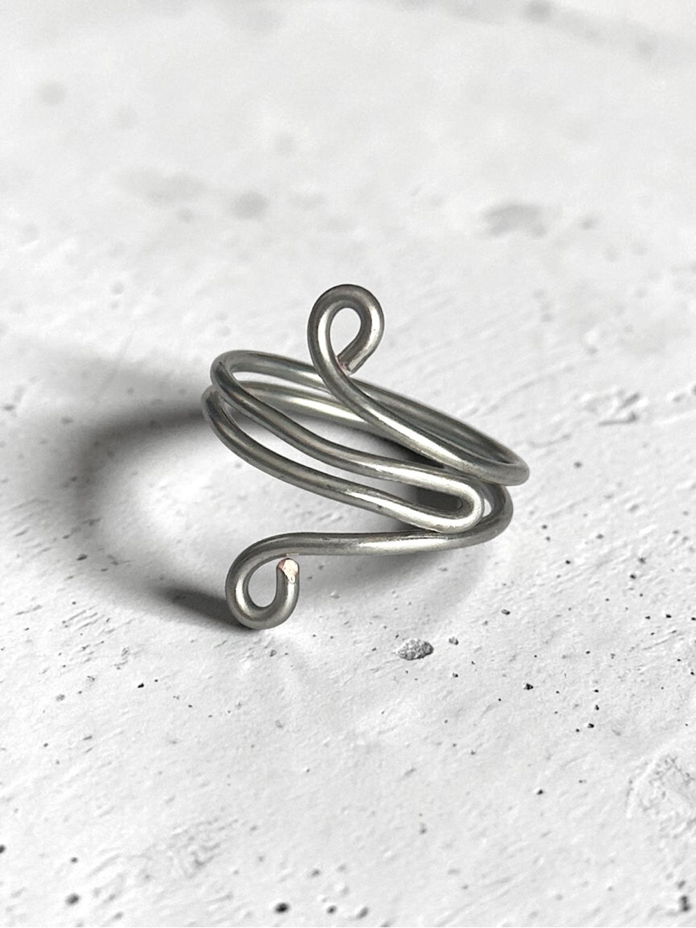 5 For $25💫Alternative Silver Copper Wire Swirl Ring